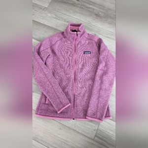 Patagonia Women's Better Sweater Fleece Jacket, Size S Pink Long Sleeve Full Zip